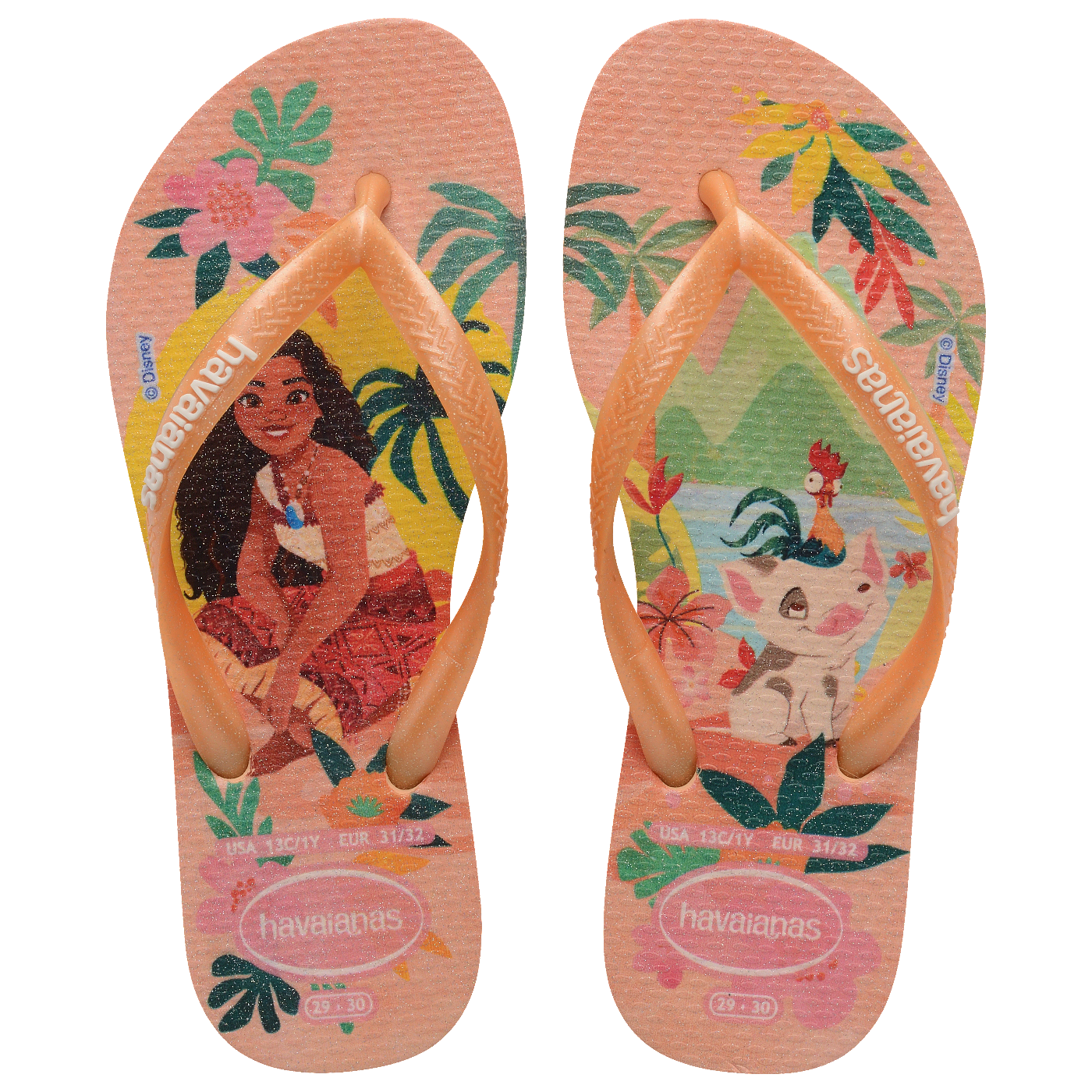 Chinelo Havaianas Infantil Slim Princesas Moana