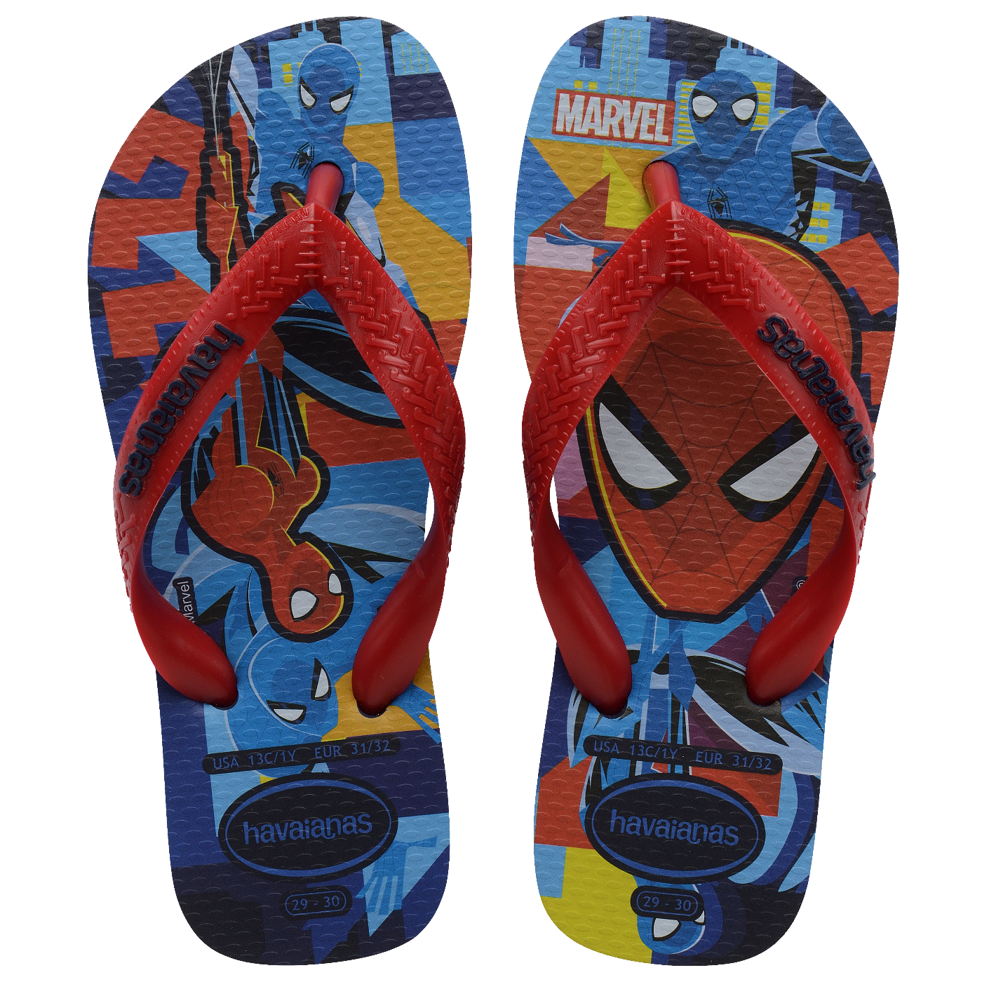 Chinelo Havaianas Infantil Top Marvel II Homem-Aranha