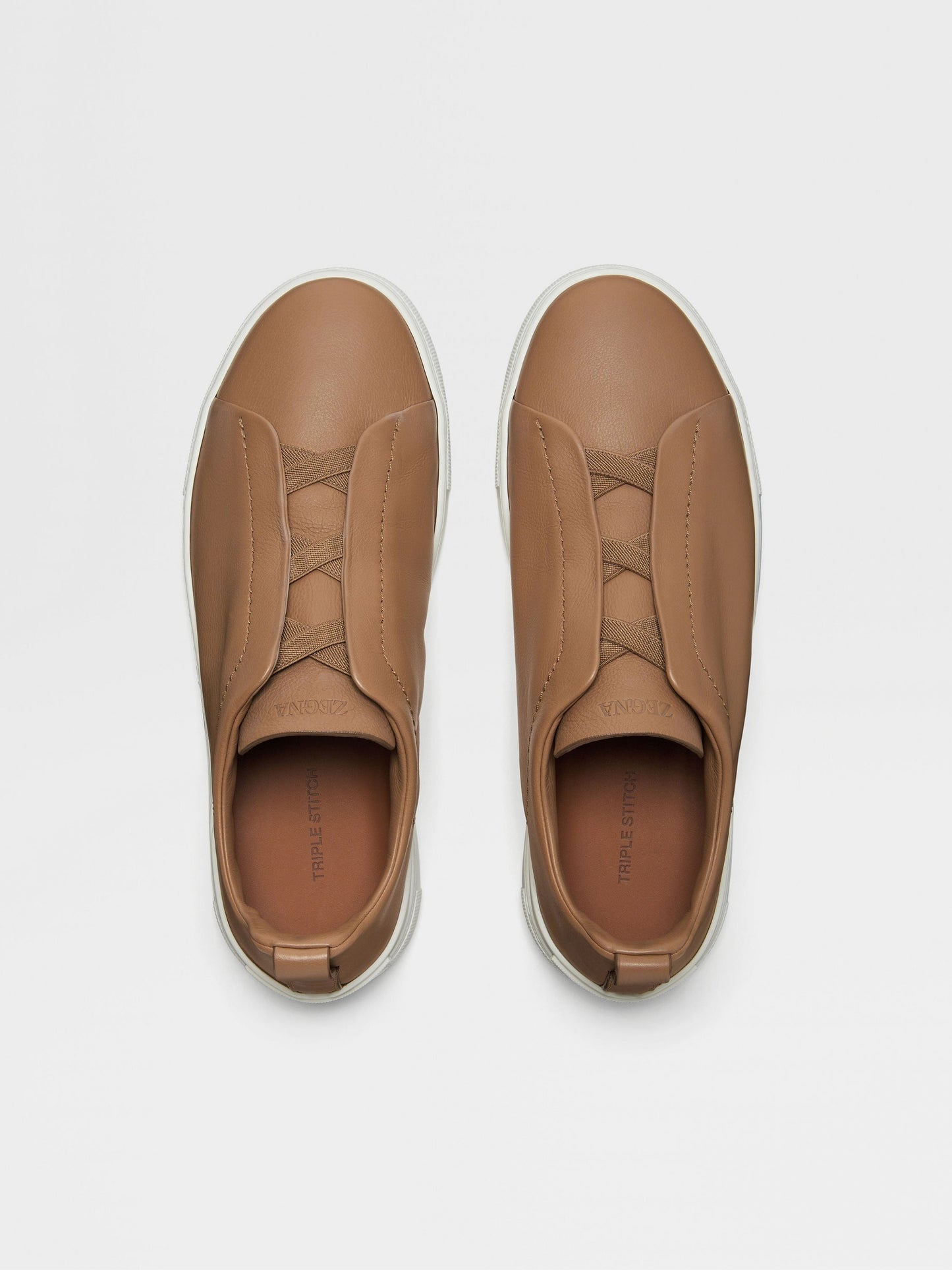 Triple stitch brown/white sole