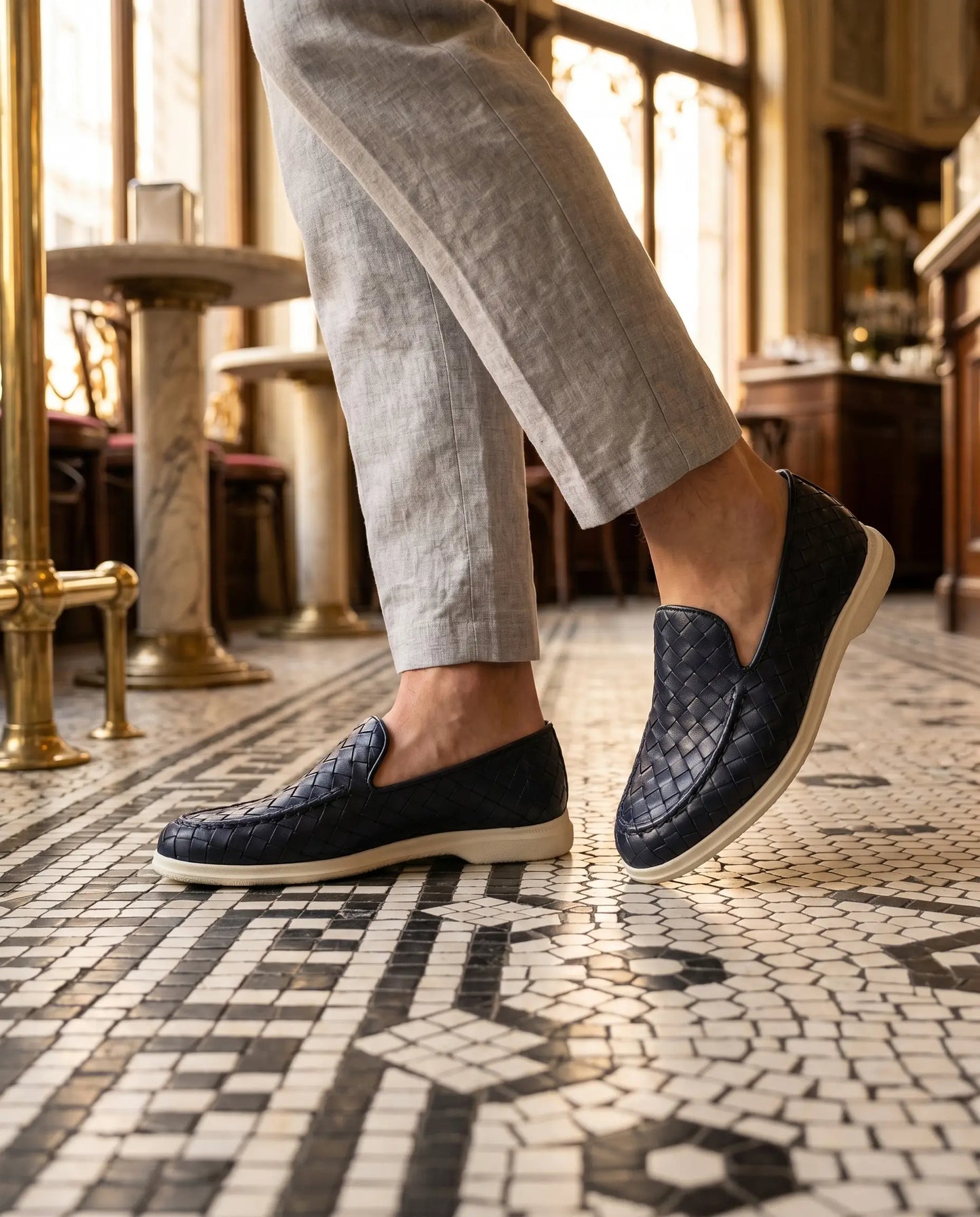 Sorrento Woven Loafer - Blue