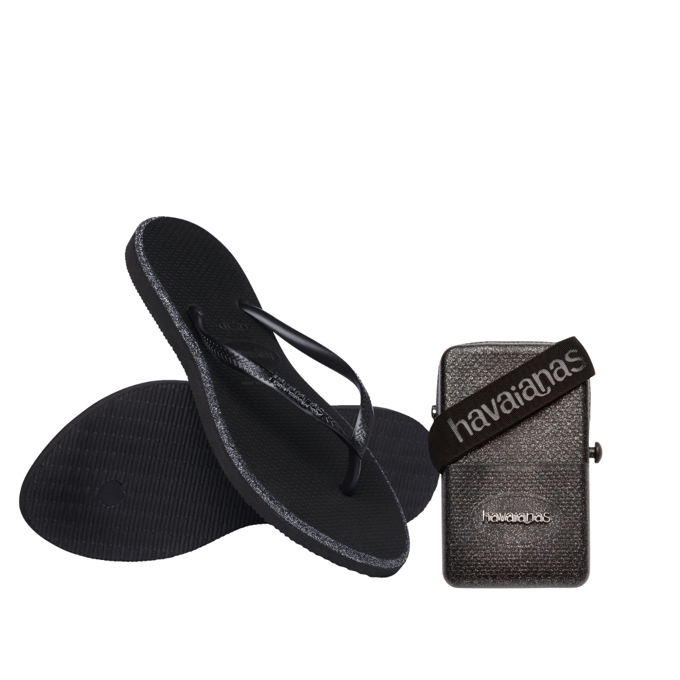 Kit Havaianas para elas: Point Glitter +Shoulder Bag Glitter