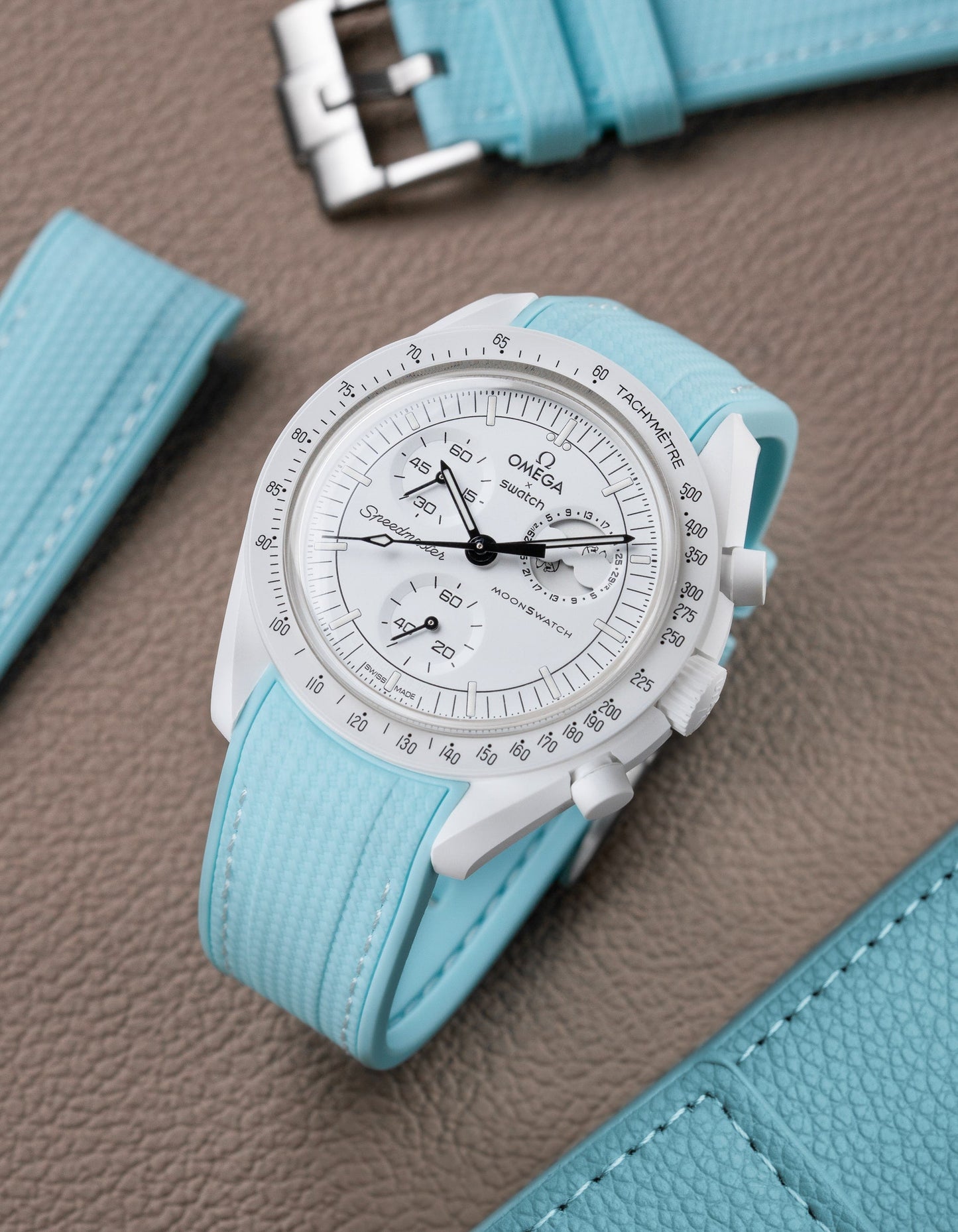 Rubber Strap for Omega X Swatch MoonSwatch Mission to The Moonphase