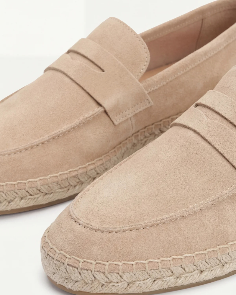 Beige Suède Riviera Espadrille