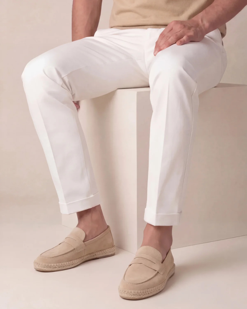 Beige Suède Riviera Espadrille