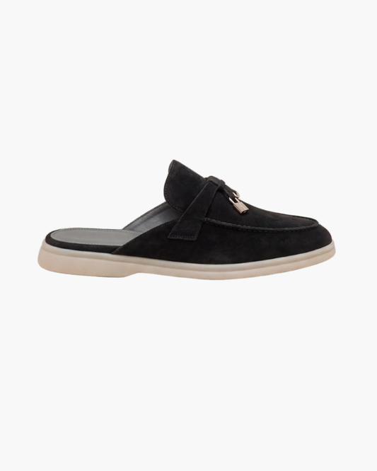 Black Suède Mediterranean Mule