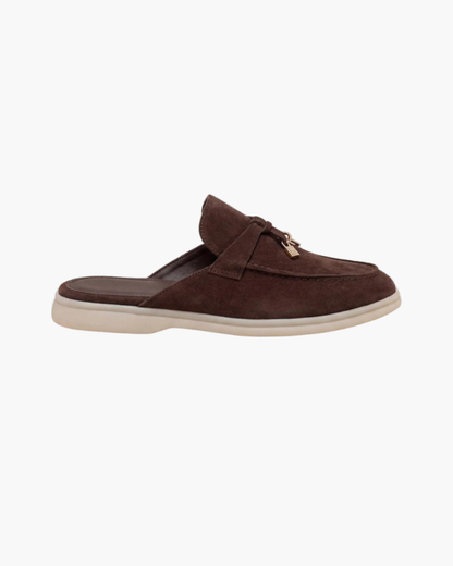 Brown Suède Mediterranean Mule