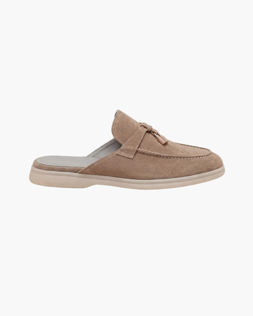 Beige Suède Mediterranean Mule