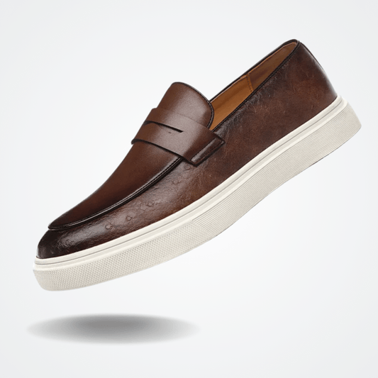 Leather Moccasin Slip-On for Men by Bartichner