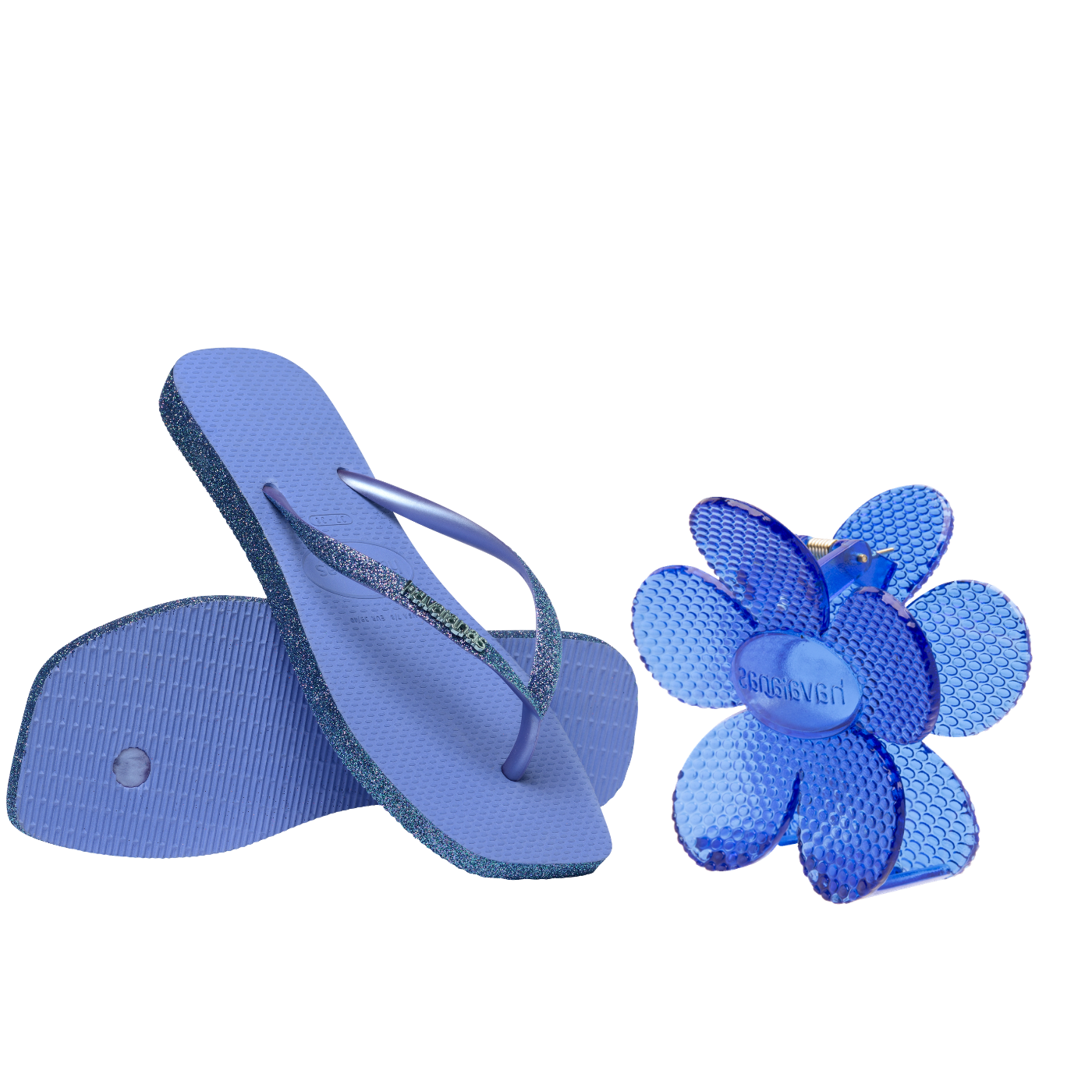 Kit Havaianas para Presente: Slim Square Sparkle + Presilha