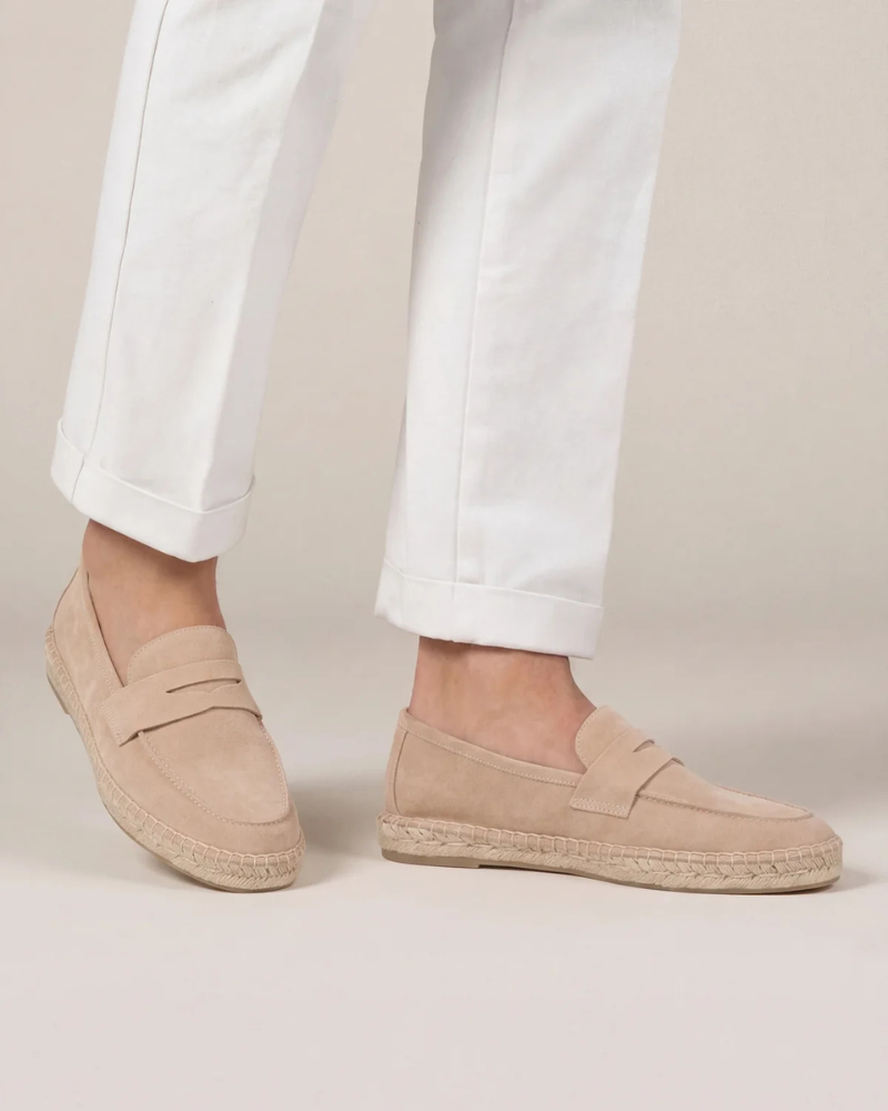 Beige Suède Riviera Espadrille