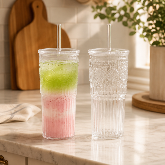 Ellis® 24 Oz Vintage Glass Cup