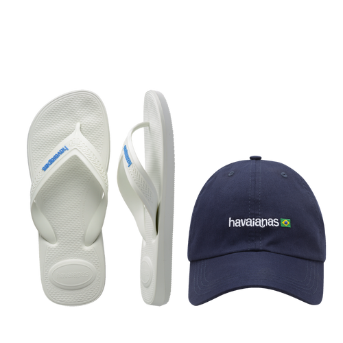 Kit Havaianas Brasil: Top Max Confort + Boné