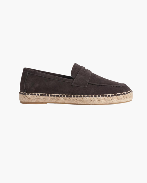 Coffee Suède Riviera Espadrille