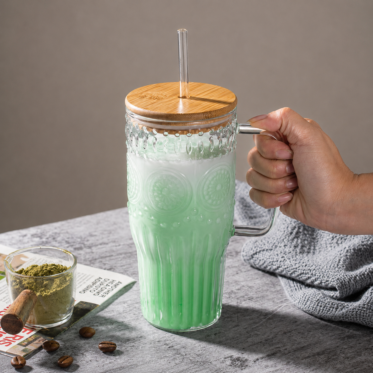 Ellis® 32 Oz Vintage Glass Tumbler