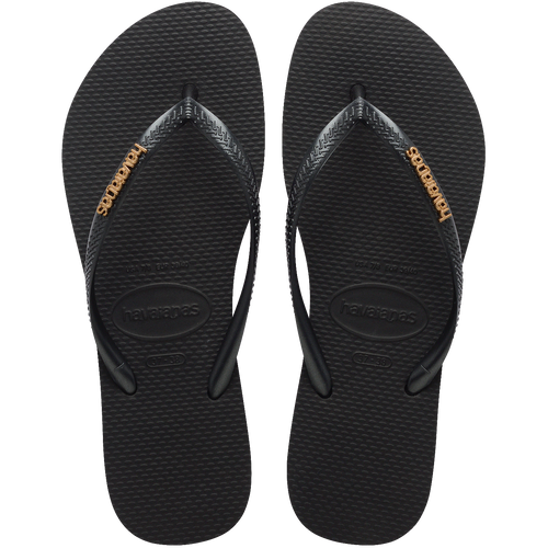 Chinelo Havaianas Slim Logo Metallic