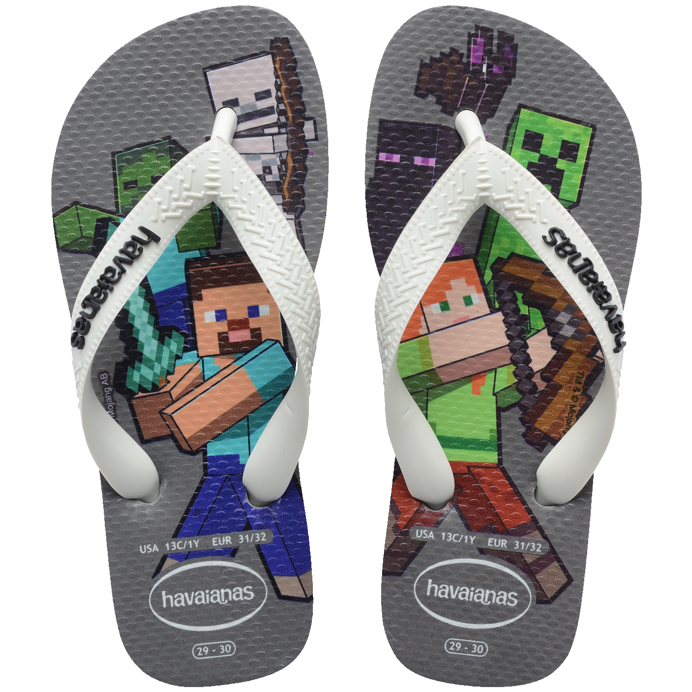 Chinelo Havaianas Infantil Minecraft