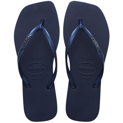 Chinelo Havaianas Slim Square Logo Metallic