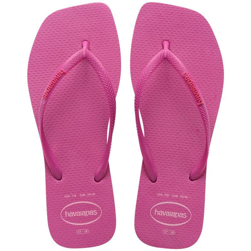 Chinelo Havaianas Slim Square Logo Pop Up