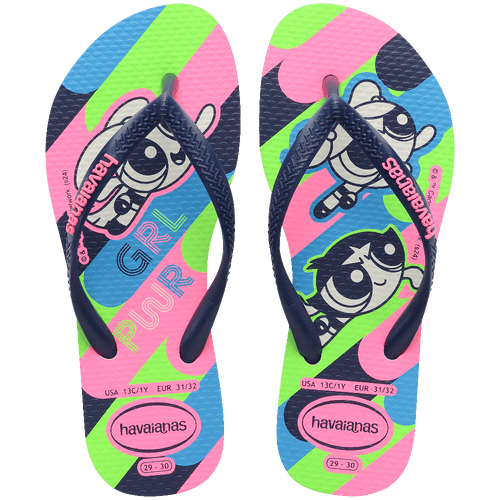 Chinelo Havaianas Infantil Slim Meninas Super Poderosas