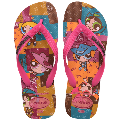 Chinelo Havaianas Top Clássicos Warner Meninas Super Poderosas