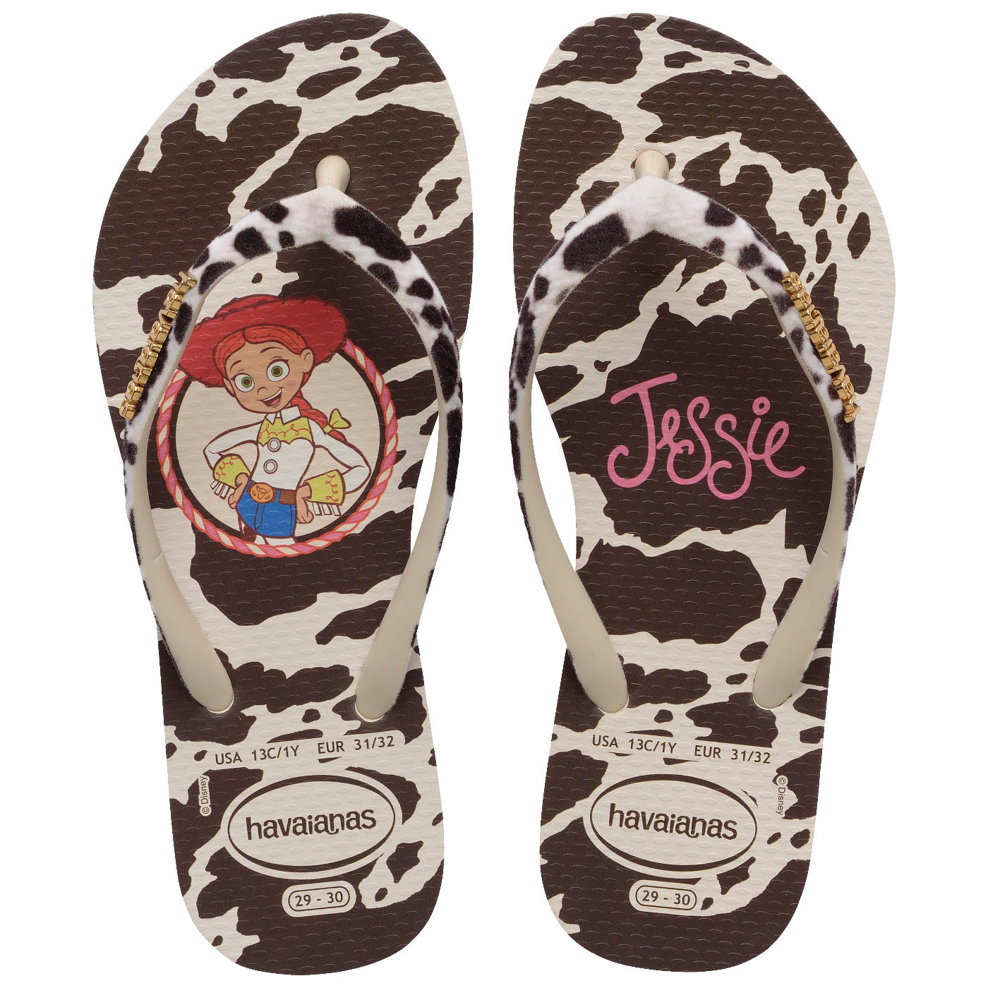 Chinelo Havaianas Infantil e Adulto Slim Disney Trendy Jessie