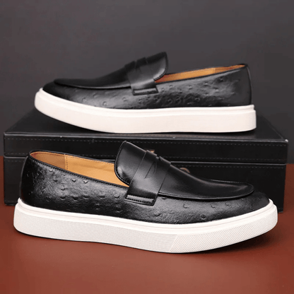Leather Moccasin Slip-On for Men by Valerion