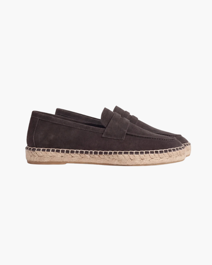 Coffee Suède Riviera Espadrille