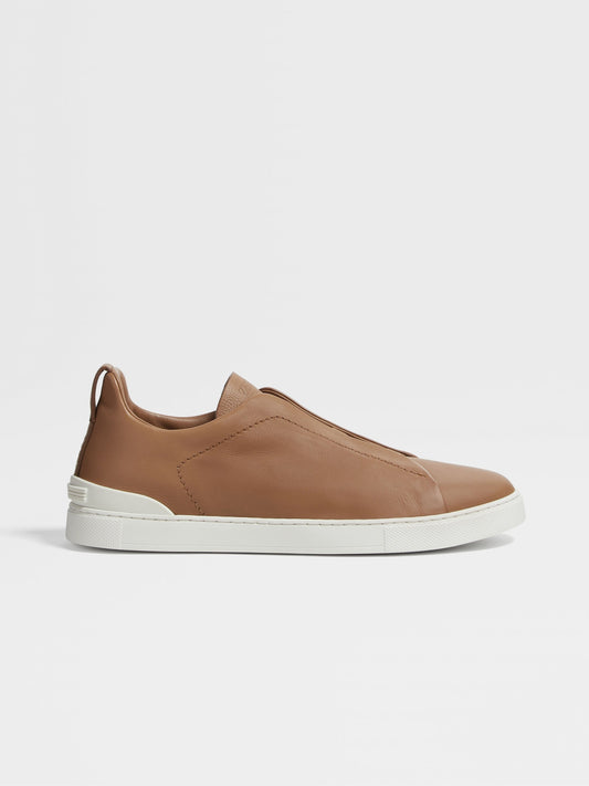 Triple stitch brown/white sole