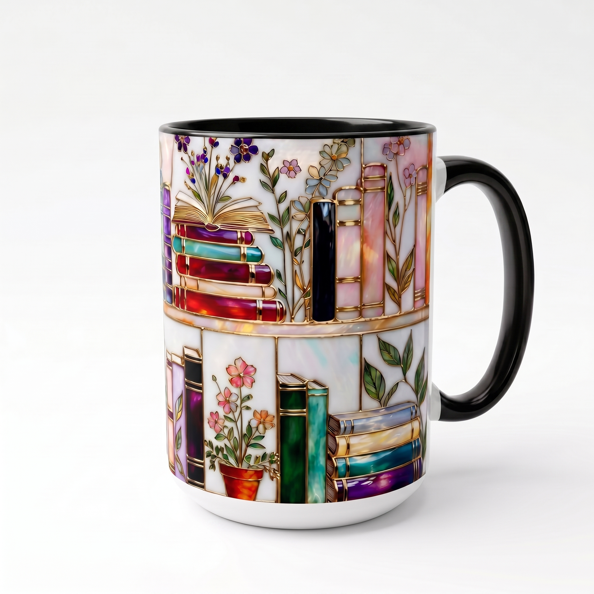 Ellis® Floral Bookshelf Mug