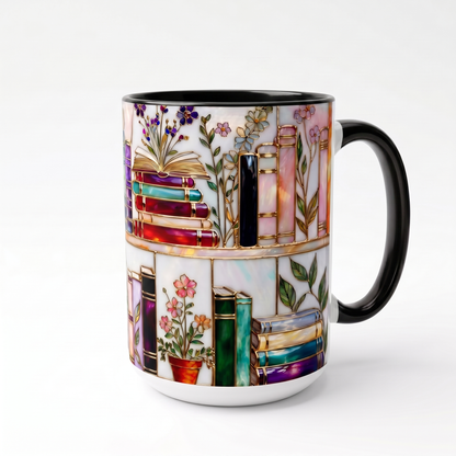 Ellis® Floral Bookshelf Mug