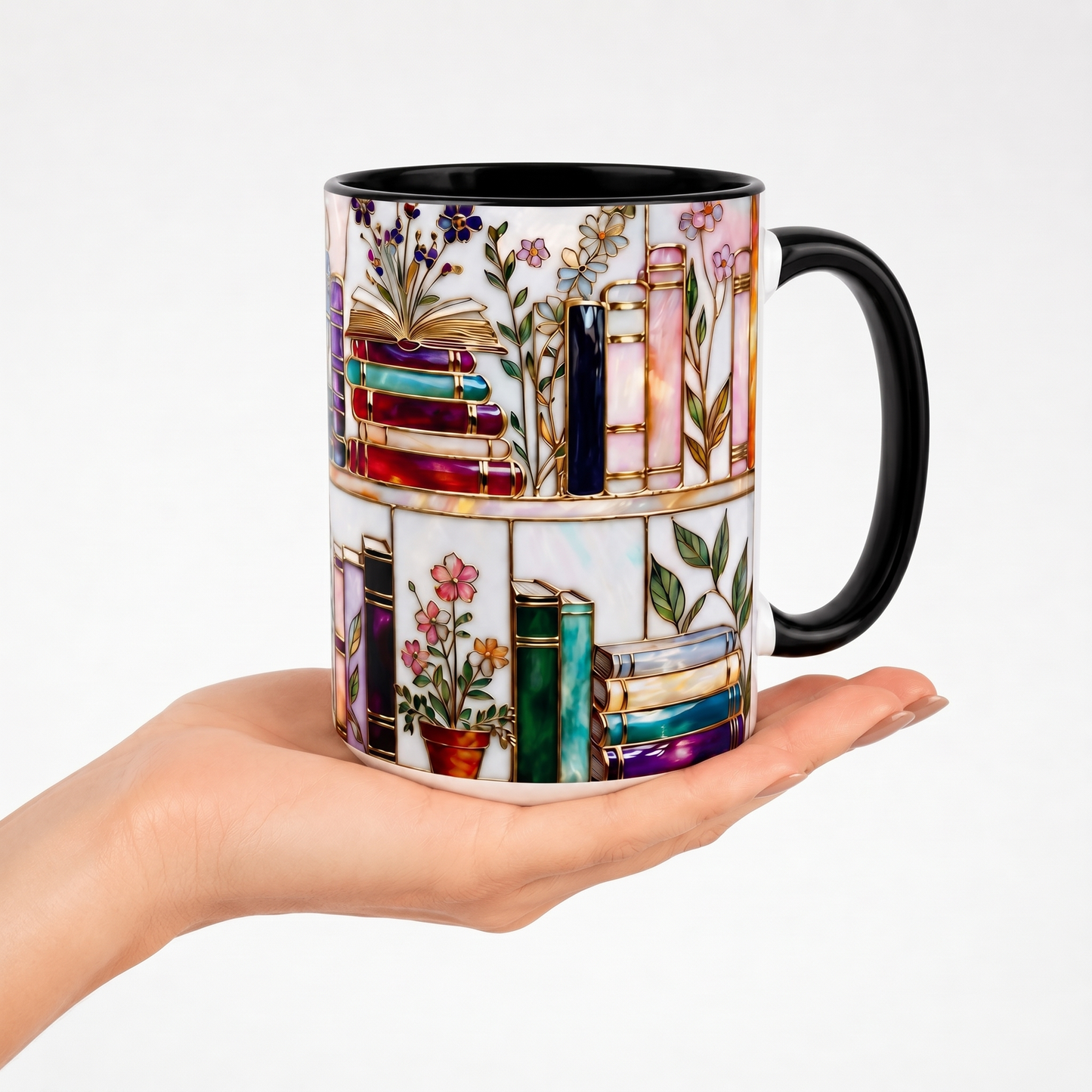 Ellis® Floral Bookshelf Mug
