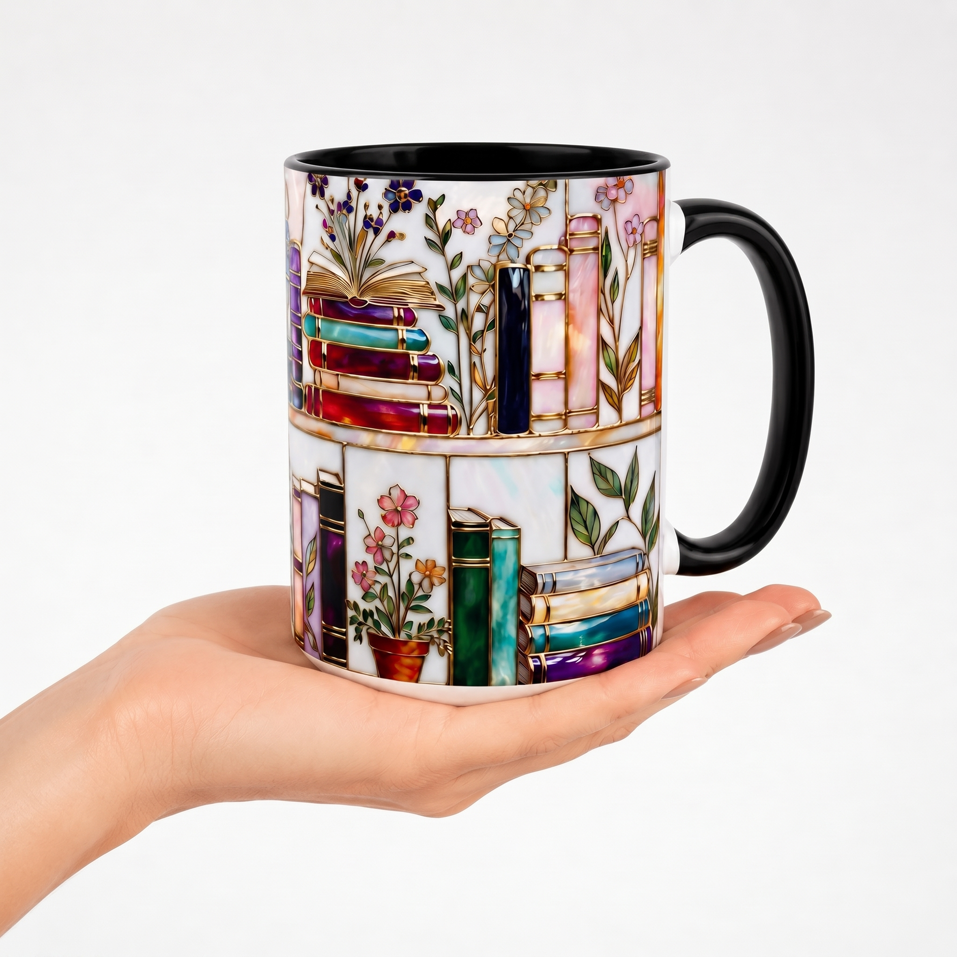 Ellis® Floral Bookshelf Mug