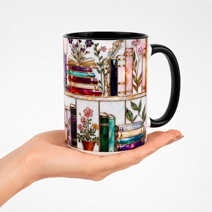 Ellis® Floral Bookshelf Mug