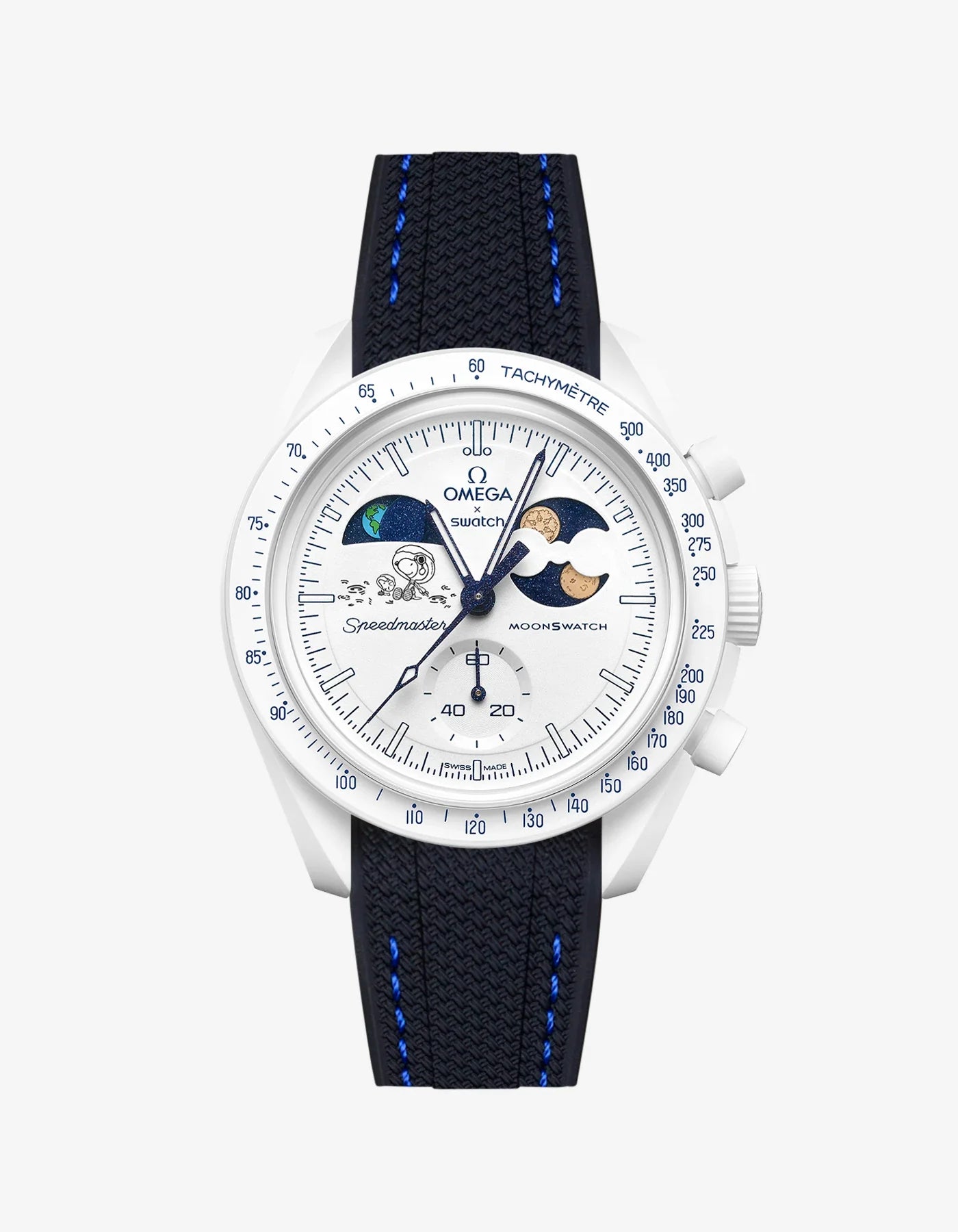 Rubber Strap For Omega x Swatch MoonSwatch Mission To Earthphase - Moonshine Gold Cold Moon
