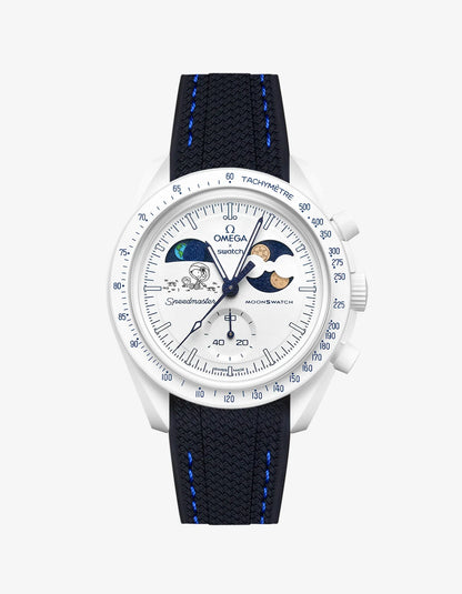Rubber Strap For Omega x Swatch MoonSwatch Mission To Earthphase - Moonshine Gold Cold Moon