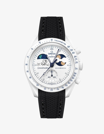 Rubber Strap For Omega x Swatch MoonSwatch Mission To Earthphase - Moonshine Gold Cold Moon TEST