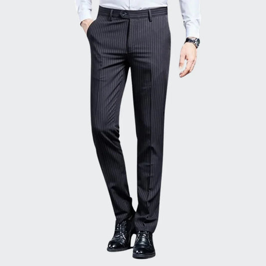 Premium Men's Suit Trousers Striped Bartichner