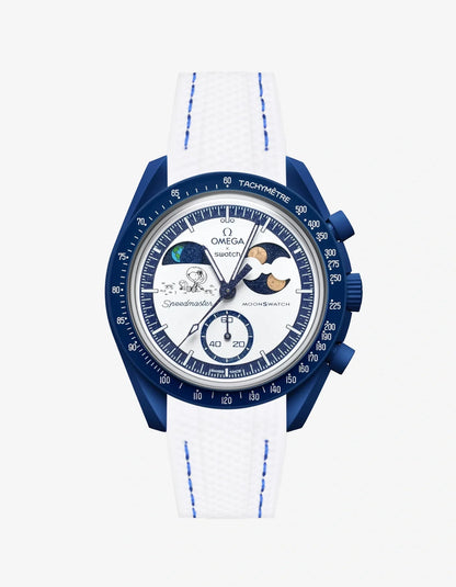 Rubber Strap For Omega x Swatch MoonSwatch Mission To Earthphase - Moonshine Gold