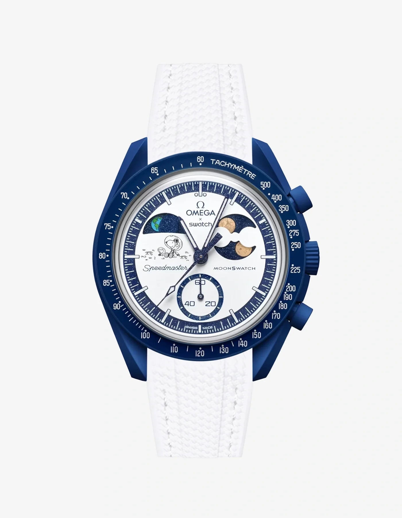 Rubber Strap For Omega x Swatch MoonSwatch Mission To Earthphase - Moonshine Gold