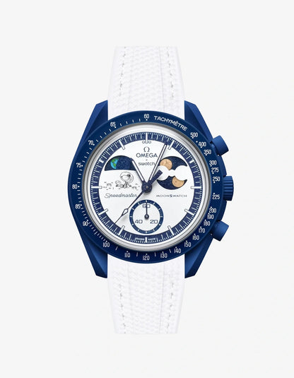 Rubber Strap For Omega x Swatch MoonSwatch Mission To Earthphase - Moonshine Gold