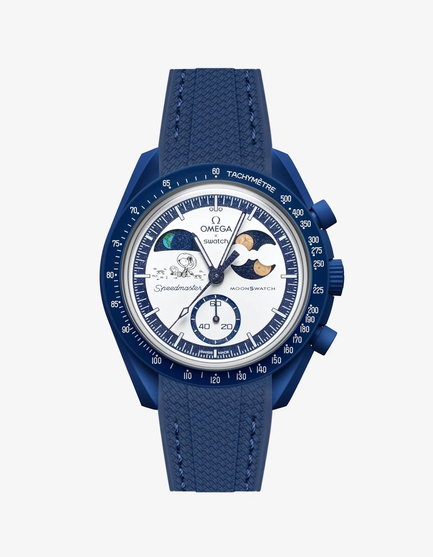 Rubber Strap For Omega x Swatch MoonSwatch Mission To Earthphase - Moonshine Gold