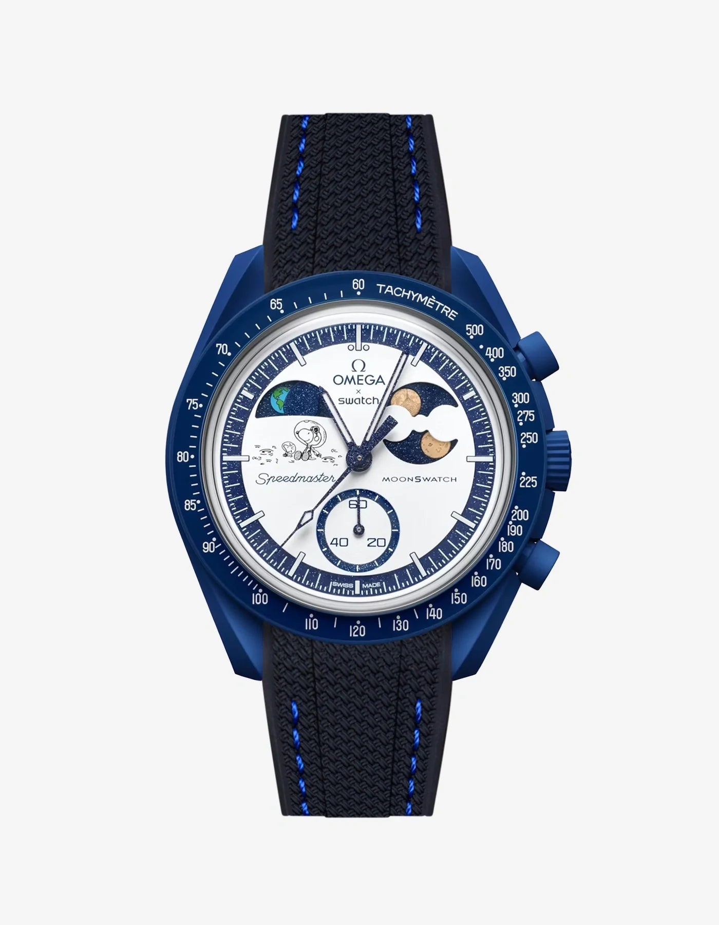 Rubber Strap For Omega x Swatch MoonSwatch Mission To Earthphase - Moonshine Gold