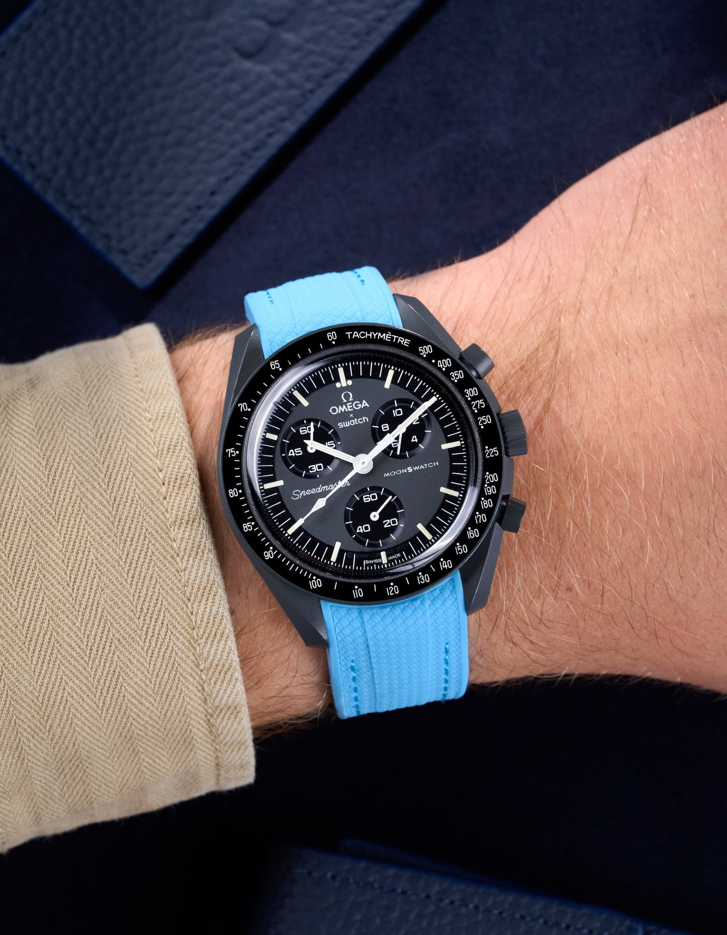 Rubber Strap for Omega X Swatch MoonSwatch Mission to Mercury
