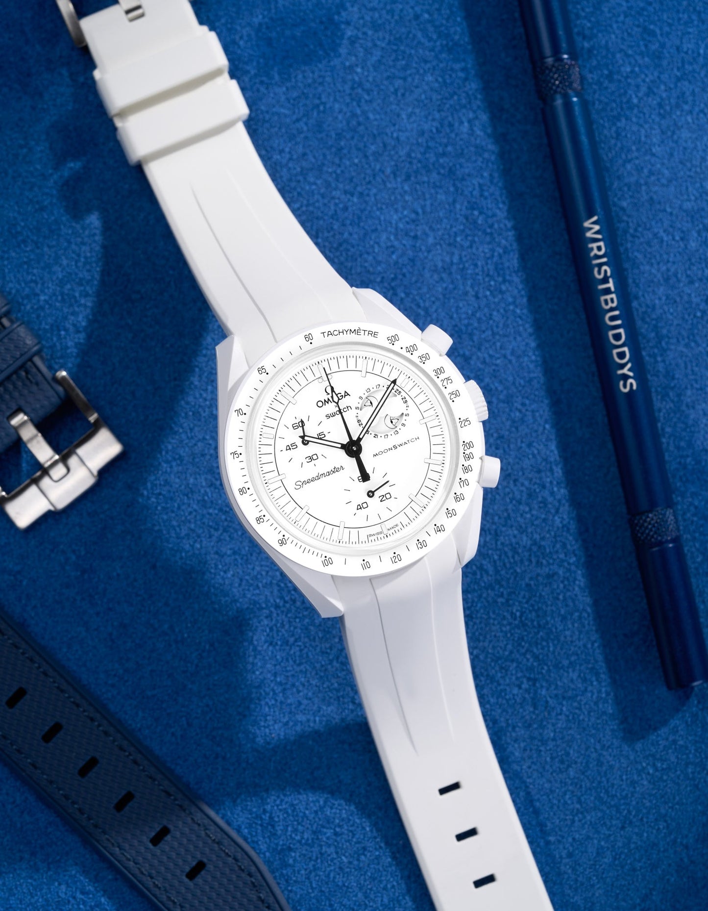 Rubber Strap for Omega X Swatch MoonSwatch Mission to The Moonphase