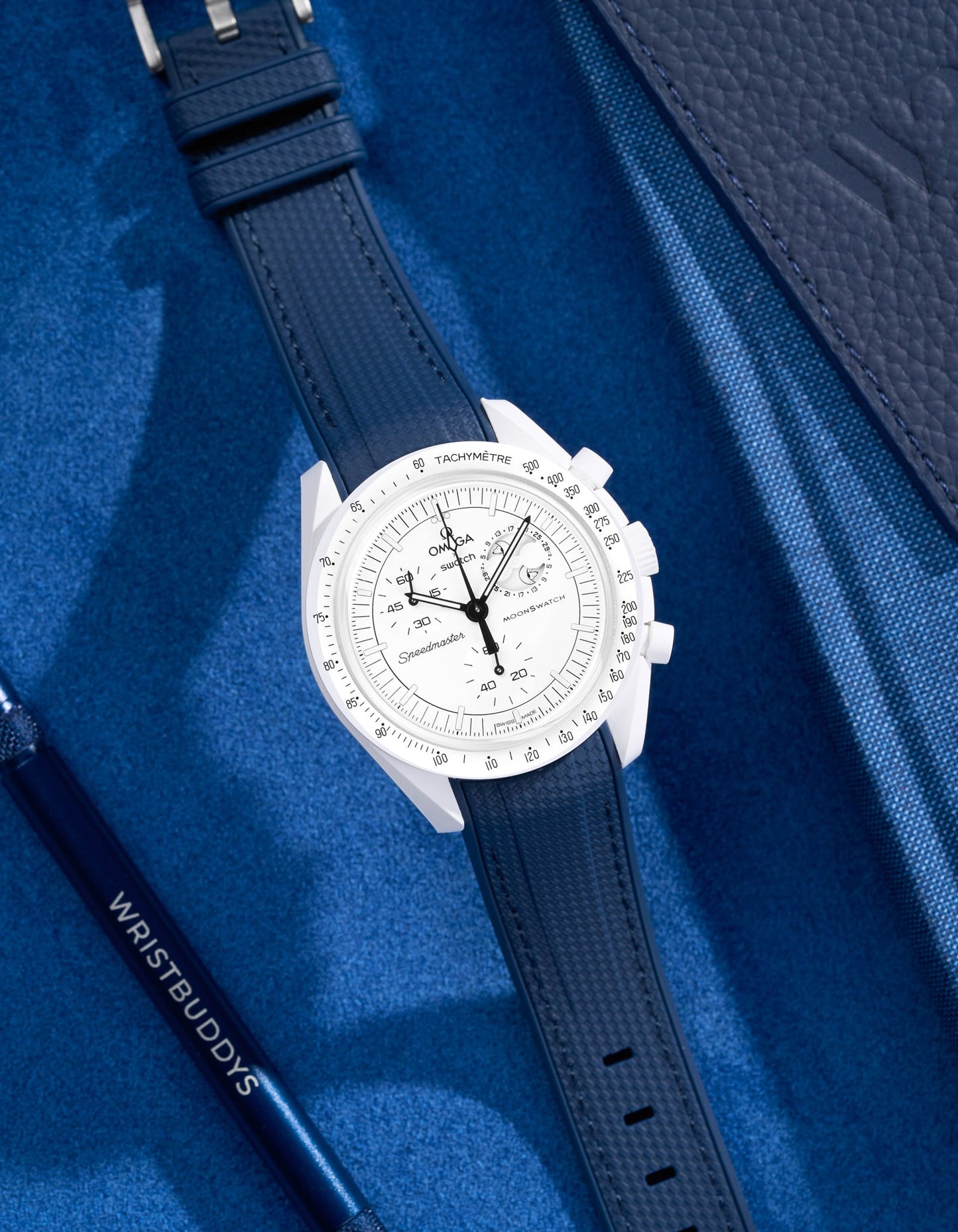 Rubber Strap for Omega X Swatch MoonSwatch Mission to The Moonphase