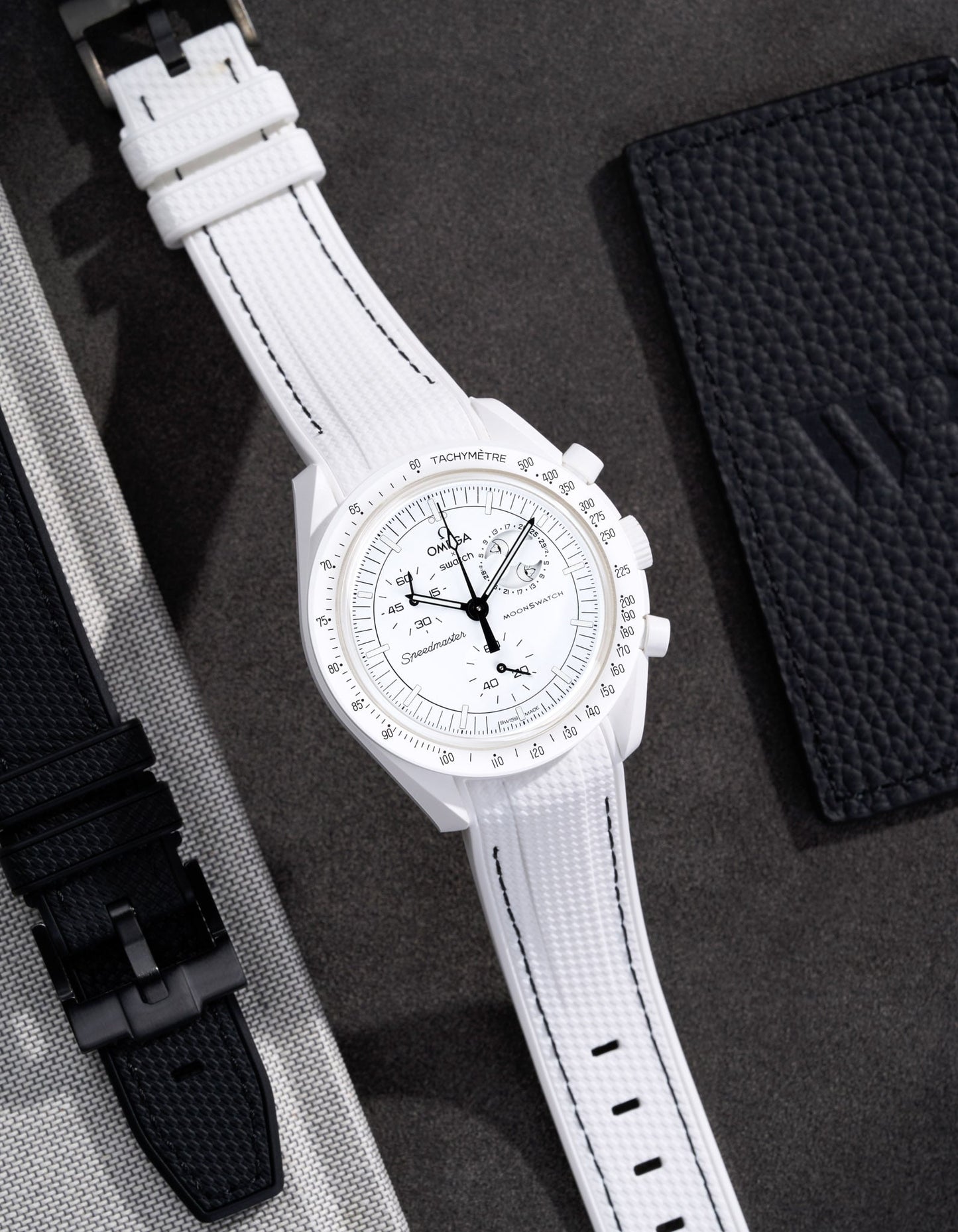 Rubber Strap for Omega X Swatch MoonSwatch Mission to The Moonphase