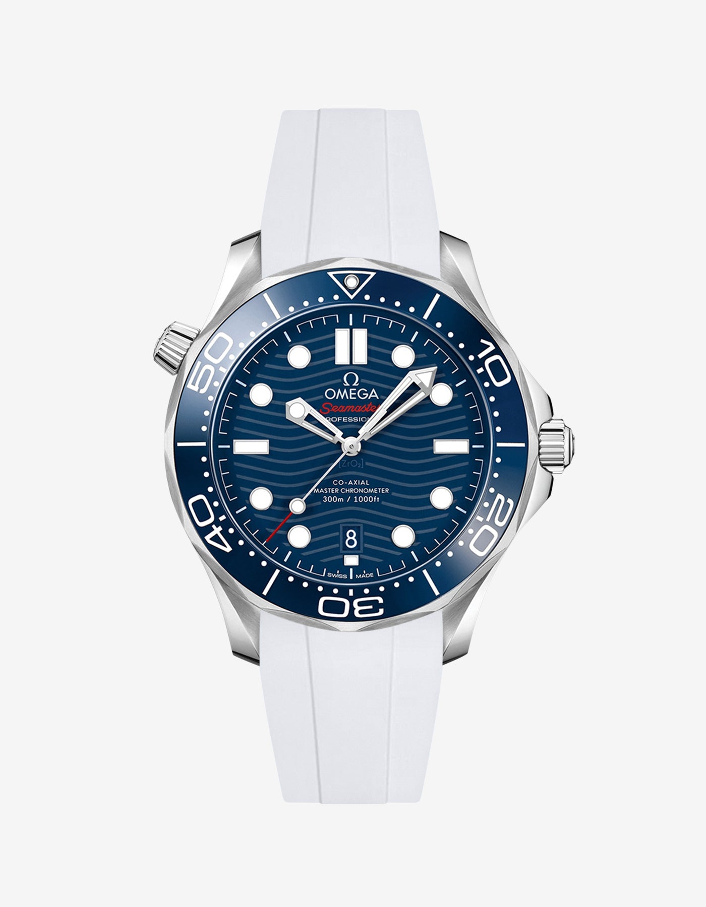 Rubber Strap for Omega Seamaster Diver 300 42mm Blue