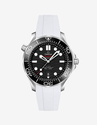 Rubber Strap for Omega Seamaster Diver 300 42mm Black