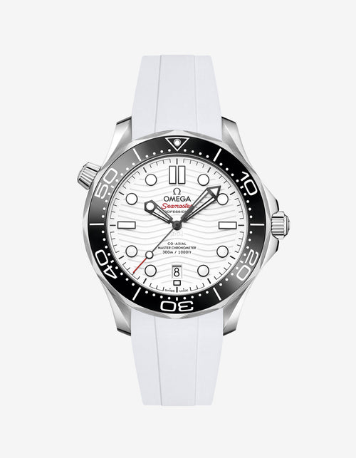 Rubber Strap for Omega Seamaster Diver 300 42mm White