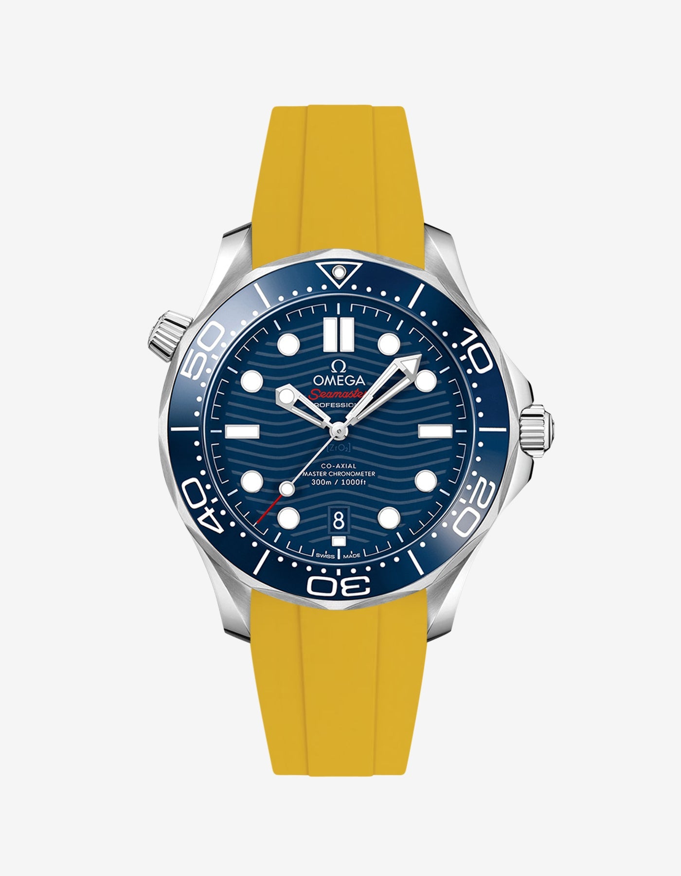Rubber Strap for Omega Seamaster Diver 300 42mm Blue